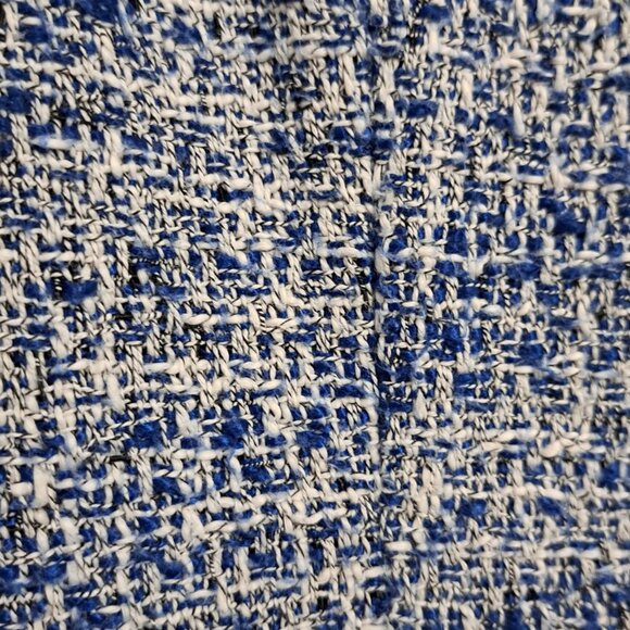 Karl Lagerfeld Blue + White Cap Sleeve Dress - Picture 3 of 4